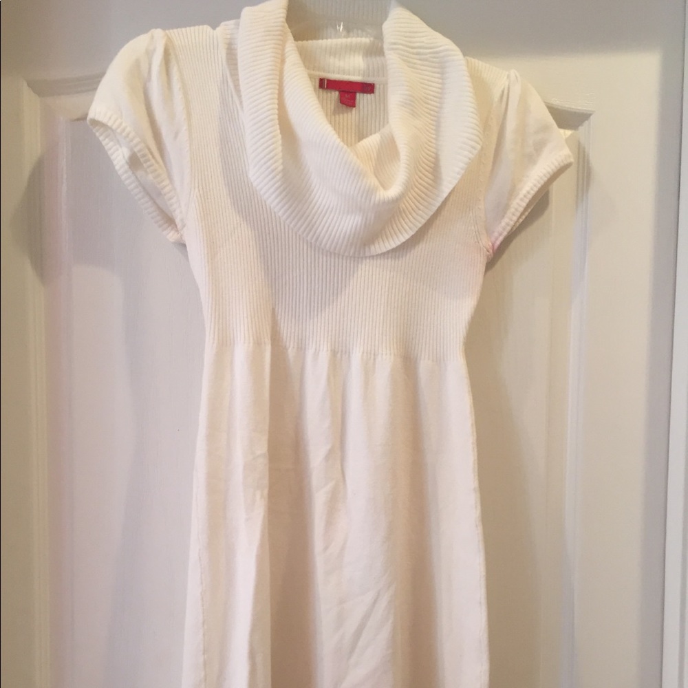 Cream Sweater Dress